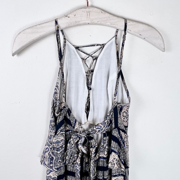 Skylar + Madison Blue Ruffle Long Maxi Dress - Picture 6 of 8